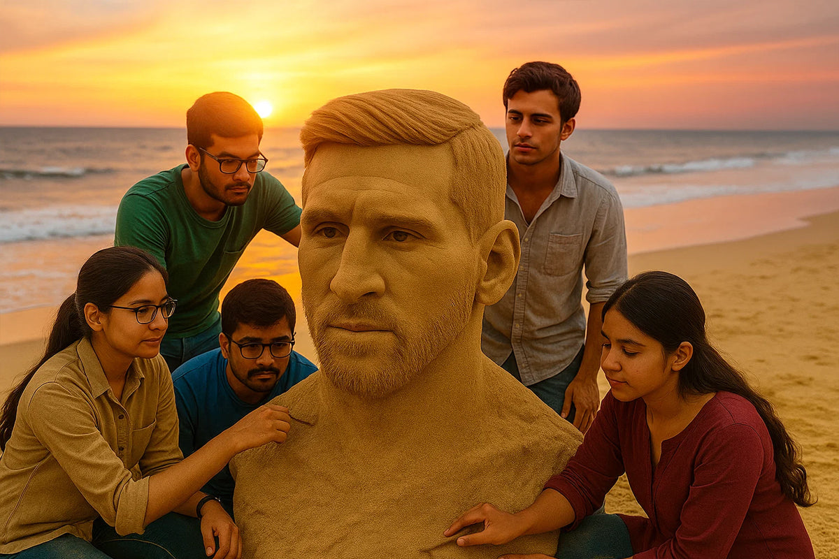 Experience the Magic of Football in Sand - Where Art and Passion Collide