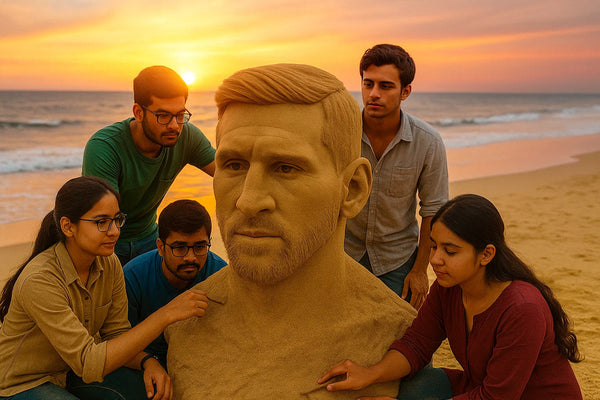 Experience the Magic of Football in Sand - Where Art and Passion Collide